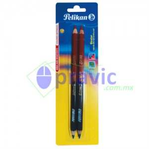 BICOLOR JUMBO PELIKAN 2 PIEZAS AZUL/ROJO