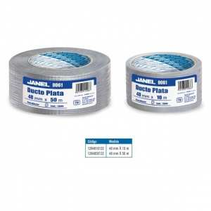 CINTA ADHESIVA JANEL DUCTO PLATA