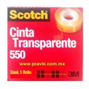 CINTA ADHESIVA SCOTCH 550 TRANSPARENTE 24X65M