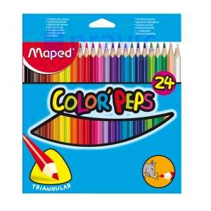 COLORES MAPED CON 24 PIEZAS COLOR PEPS