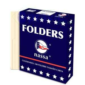 FOLDER TAMAÑO CARTA NASSA CREMA CON 100
