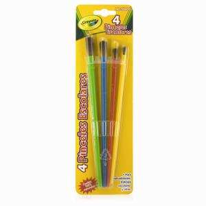 PINCELES ESCOLARES CRAYOLA  BLISTER CON 4 PZAS   