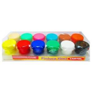 PINTURA CARTEL VINCI ESTUCHE C/12 COLORES 