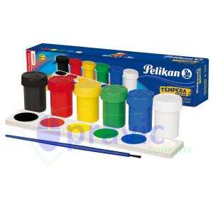 PINTURA TEMPERA ESCOLAR PELIKAN 6 COLORES SURTIDOS