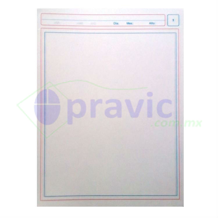 cuaderno foliado cosido