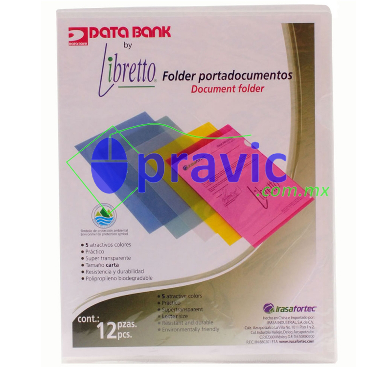 folder plastico libretto