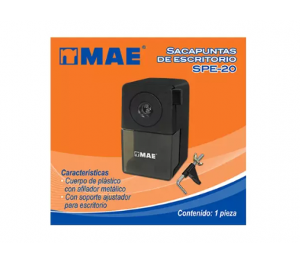 SACAPUNTAS MANUAL DE PLASTICO MAE