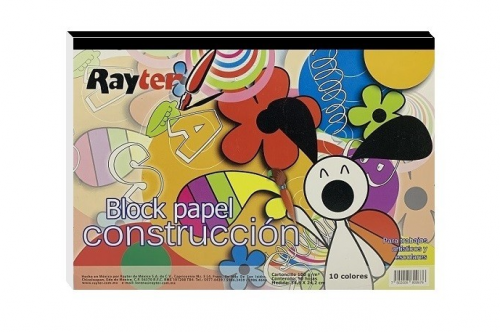 BLOCK DE PAPEL CONSTRUCCION RAYTER 34 X24 CM 50H