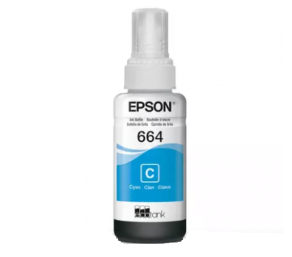 TINTA PARA IMPRESORA T664 CYAN EPSON 