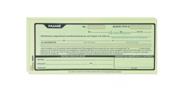 BLOCK PAGARE 50HOJAS TAMAÑO 9X21.5  1PZA PRINTAFORM B8600