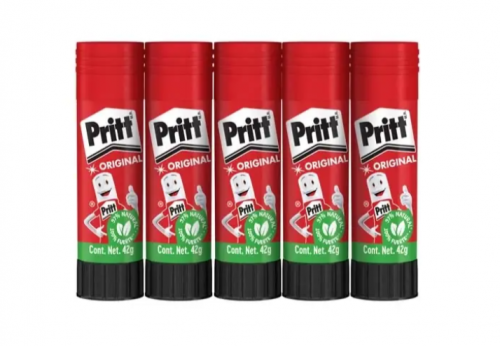 LAPIZ ADHESIVO PRITT 42GR PAQUETE C/5 