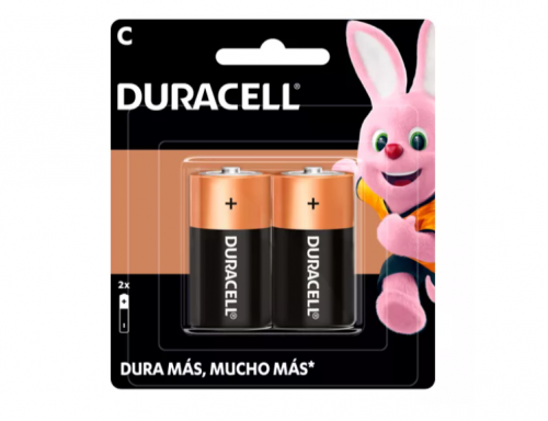 PILA ALCALINA DURACELL C 1.5 VOLT. 2 PZAS