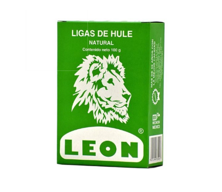 LIGA DE HULE NATURAL NUM. 107 LEON 100GR 1 CAJILLA
