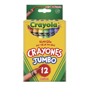 CRAYONES JUMBO REDONDO CRAYOLA C/ 12