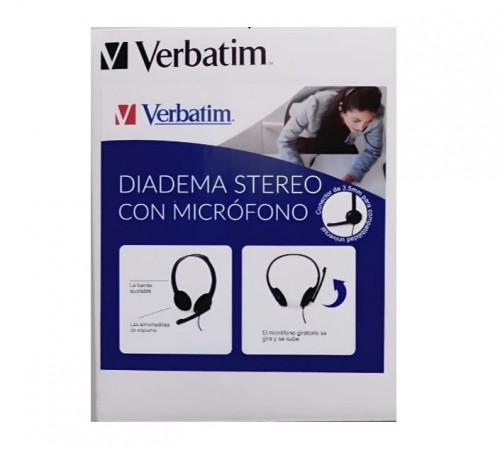 AUDIFONO ESTEREO CON MICROFONO VERBATIM 