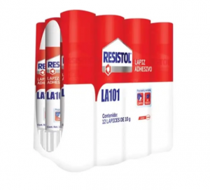 LAPIZ ADHESIVO RESISTOL 20GR. C/12 PZAS