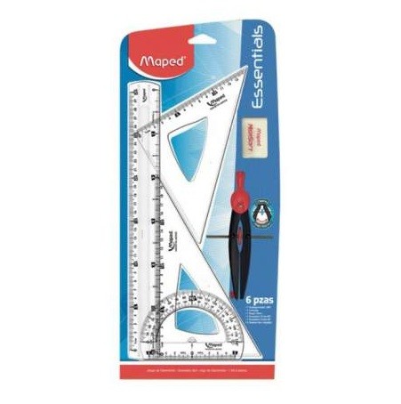 JUEGO DE GEOMETRÍA ESSENTIALS MAPED 5 PZAS