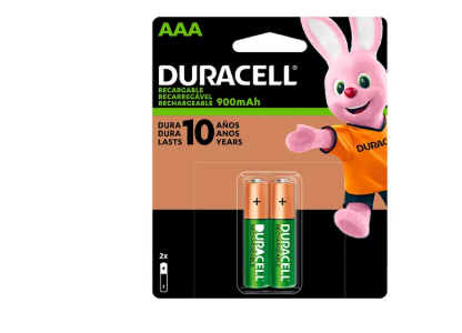 PILA ALCALINA AAA RECARGABLE DURACELL  C/2