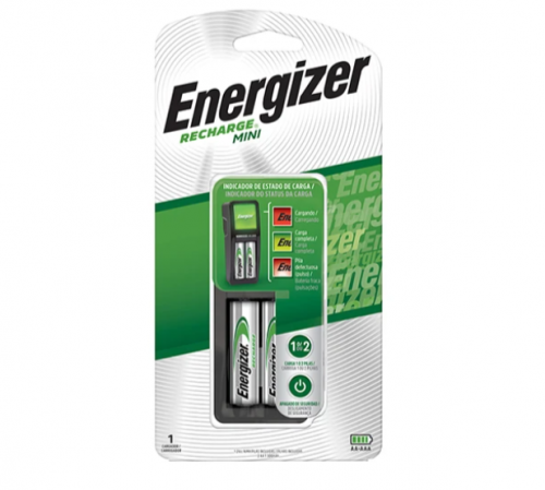 CARGADOR MINI  ENERGIZER CON 2 PILAS AA