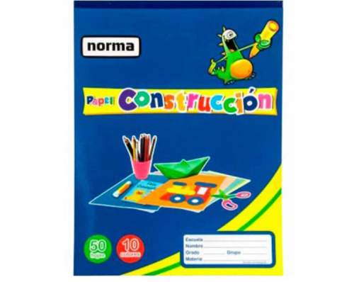 BLOCK DE PAPEL CONSTRUCCIÓN 50HOJAS NORMA