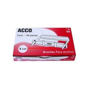 BROCHE ACCO 8 CM CON 50PZAS
