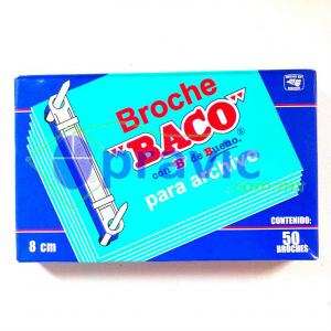 BROCHE BACO PARA ARCHIVO 8CM  CON 50